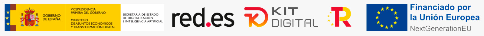 Programa Kit Digital · Gobierno de España · red.es · Financiado por la Unión Europea, NextGenerationEU